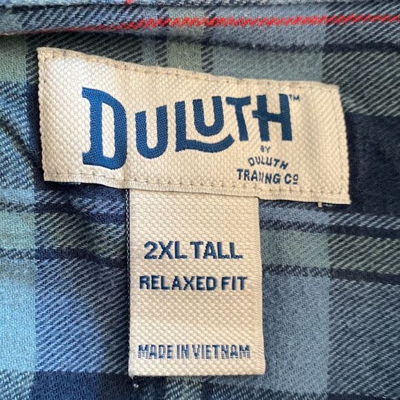 Duluth by Duluth Trading Co Men’s 2XL Tapp Relaxed Fit Plaid Casual Button Down - Picture 5 of 6